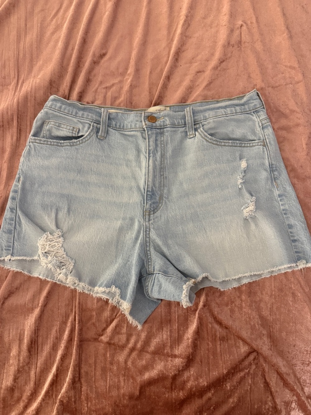 Universal Thread Light Blue Distressed Denim Shorts